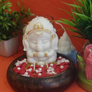 Divine Glow Ganesha Candle